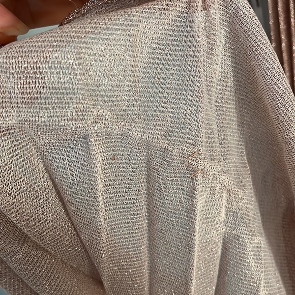 Mac Duggal Metallic 30750 Pleated A-Line Midi Cocktail Dress - Picture 13 of 17